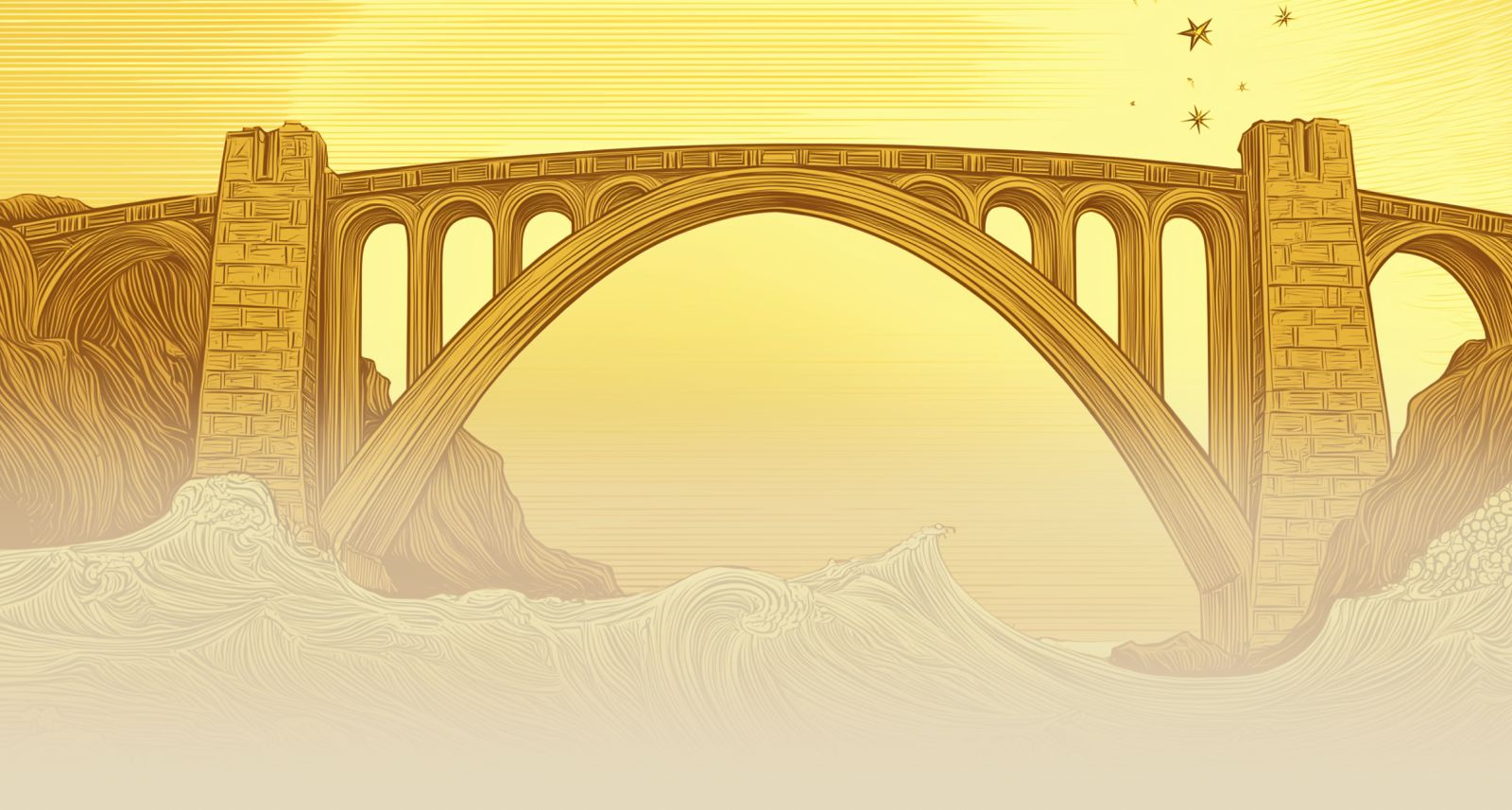 Мост над песками — иллюстрация проекта Bridging cultures